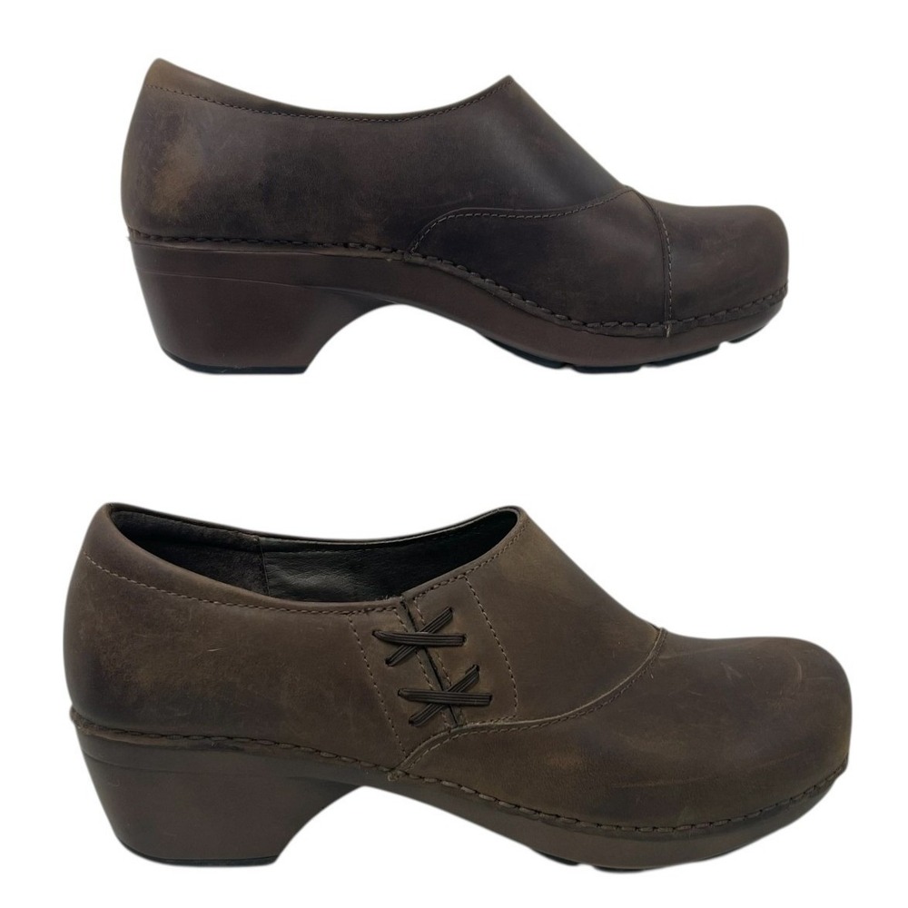 Dansko‎ Professional Oiled Brown Leather Clog Shoes 10.5 Women Size 41